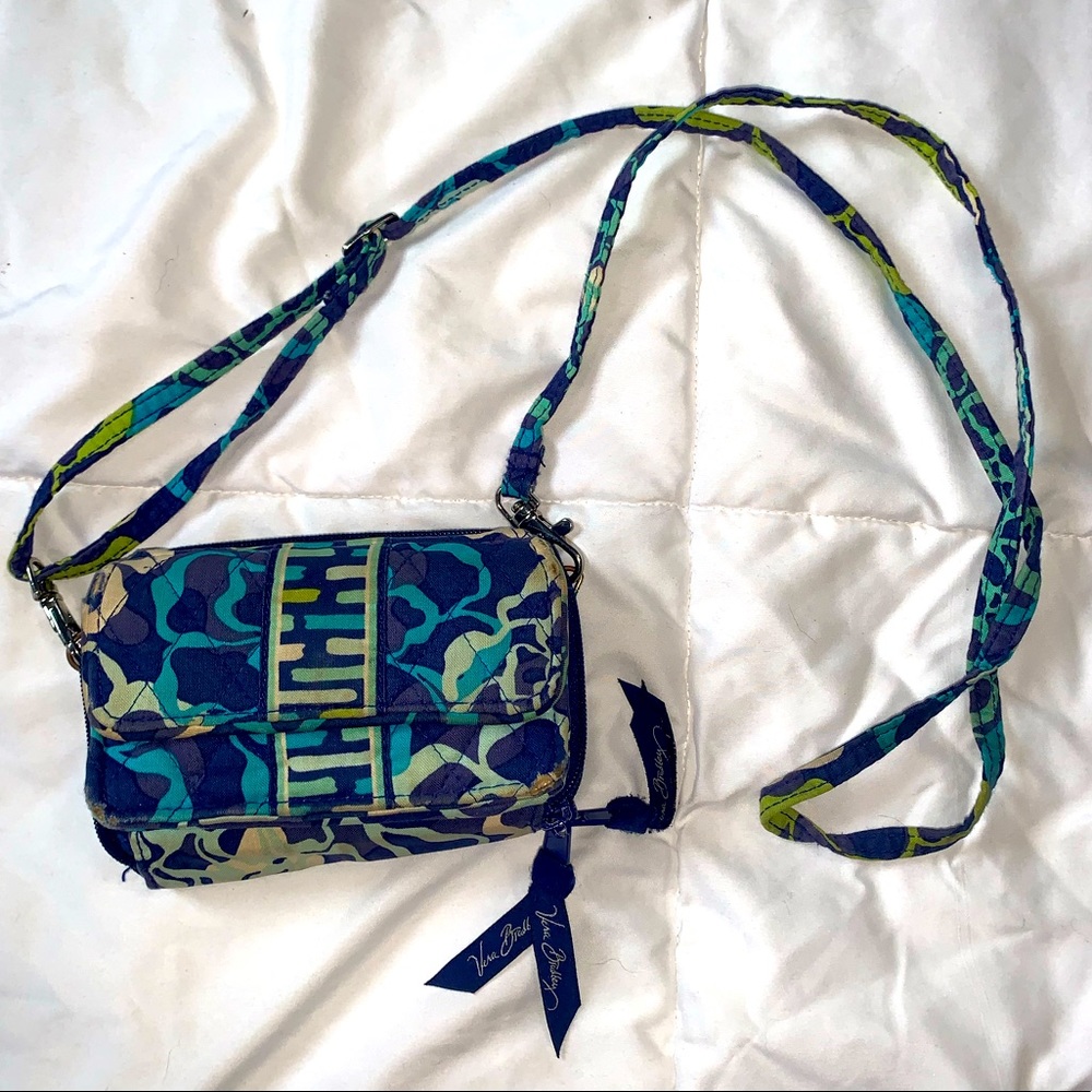 Wallet with cross body strap by Vera Bradley